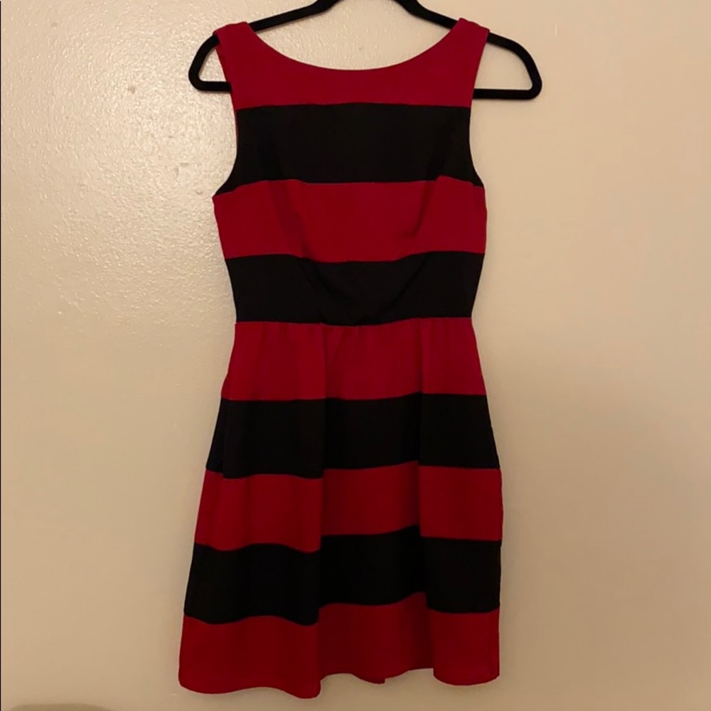 Black and Red Dress